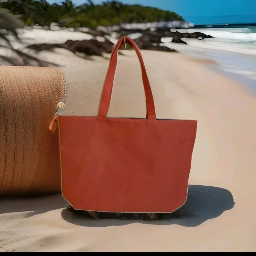 LANCOME Coral French Riviera Tote Bag - Picture 6 of 7